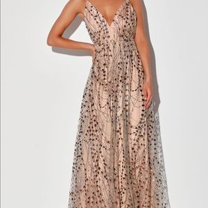 Romantic sequin maxi gown (NWT)
